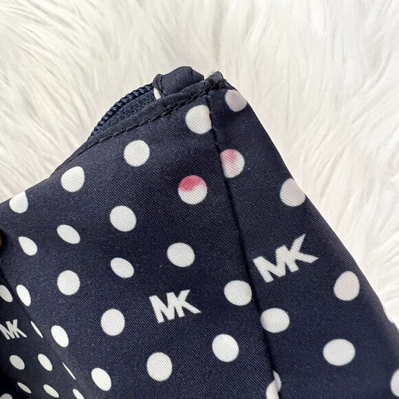 Michael Kors Navy Polka Dot Large Jet Set Nylon Packable Tote Travel Bags Set - Picture 11 of 11